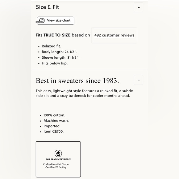 NWT J. Crew Cream 100% Cotton Turtleneck Ribbed-Hem Sweater, Size Medium - Picture 6 of 16